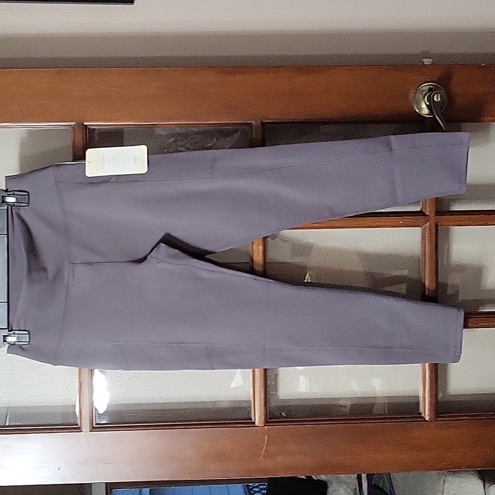 Gray High-Waisted Leggings